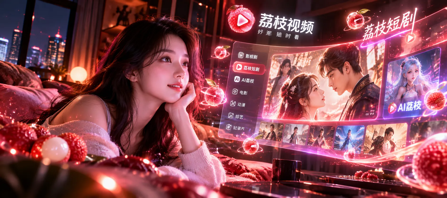 用于呈现影音故事氛围的主视觉